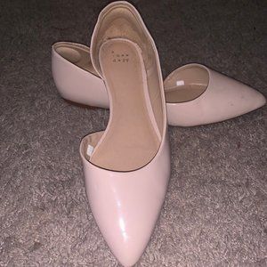 Beige flats